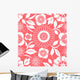 Pink and White Floral Wall Decal