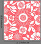 Pink and White Floral Wall Decal