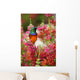Hummingbird on branch Wall Mural
