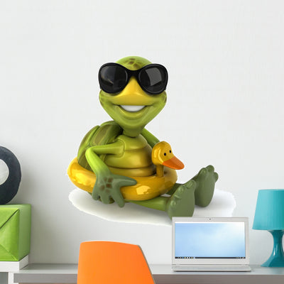 Fun Turtle shown on a wall