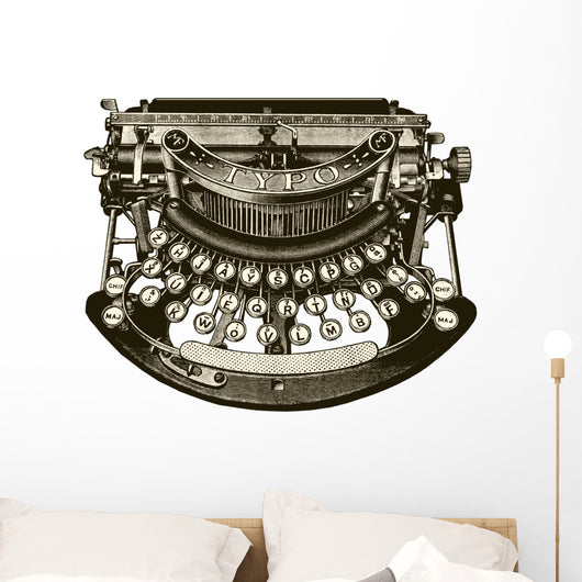 Typewriter Wall Mural