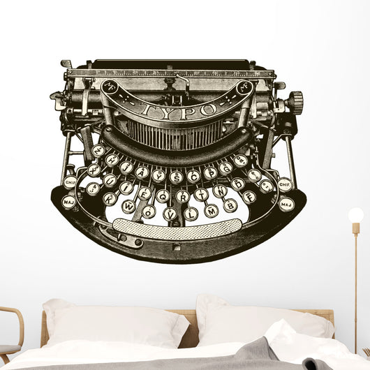 Typewriter Wall Mural