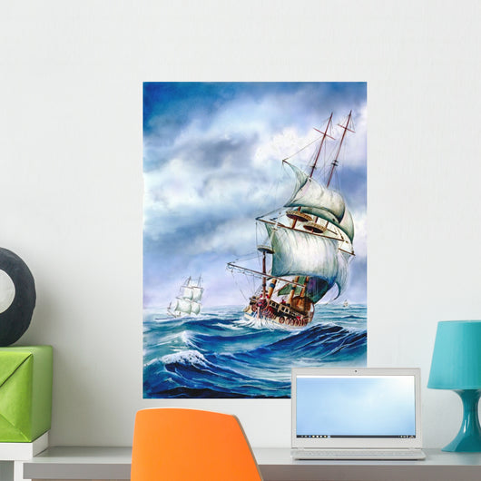 Galeony Sea Wall Decal