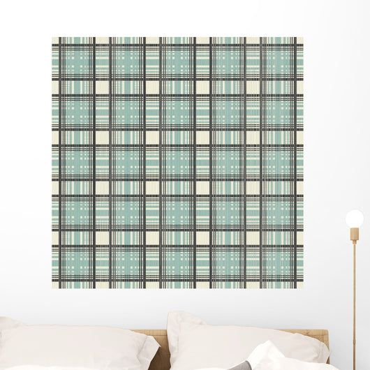 Retro Geometric Seamless Pattern Wall Decal