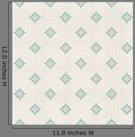Vintage Seamless Pattern with Wall Decal