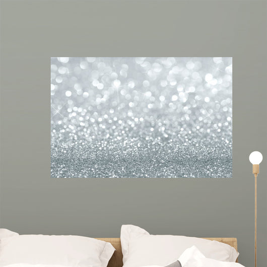 Shiny Silver Defocused with