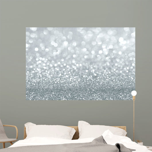Shiny Silver Defocused with