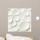 White Roses Leaves Pattern Wall Decal