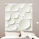 White Roses Leaves Pattern Wall Decal