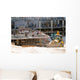 construction site and bulldozzer Wall Mural