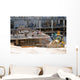construction site and bulldozzer Wall Mural