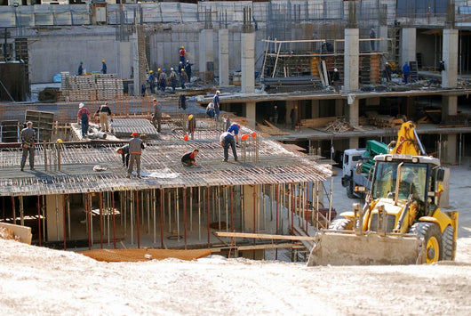 construction site and bulldozzer Wall Mural
