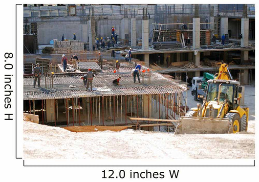 construction site and bulldozzer Wall Mural