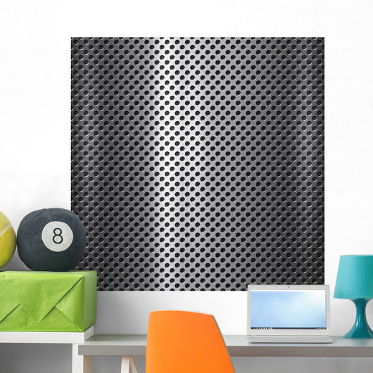 Metal mesh background or texture Wall Mural