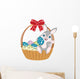 Easter Basket Bunny Wall Decal