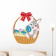Easter Basket Bunny Wall Decal
