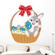 Easter Basket Bunny Wall Decal