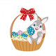 Easter Basket Bunny Wall Decal