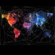 Night World Map with