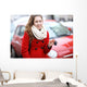 Young Woman Showing Car