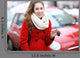 Young Woman Showing Car