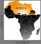 Continent Africa Wall Decal