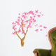 Cherry branch in blossom. Wall Decal