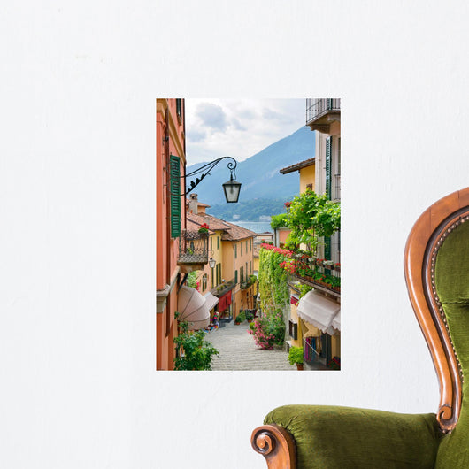 Picturesque Small Town Street View Wall Mural