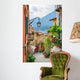 Picturesque Small Town Street View Wall Mural