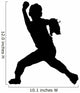 Baseball boy silhouette Wall Decal