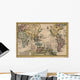 Pacific Old Map Wall Mural