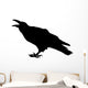 Cawing raven Wall Decal