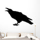 Cawing raven Wall Decal