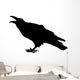 Cawing raven Wall Decal
