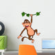 Cute monkey hanging Wall Decal