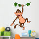 Cute monkey hanging Wall Decal