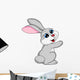 Cute rabbit cartoon Wall Decal