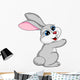 Cute rabbit cartoon Wall Decal