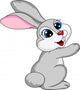 Cute rabbit cartoon Wall Decal