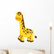 Cute Cartoon Giraffe Wall Decal