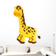 Cute Cartoon Giraffe Wall Decal