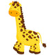 Cute Cartoon Giraffe Wall Decal