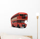 Red Double Bus Wall Decal