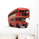 Red Double Bus Wall Decal