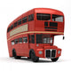 Red Double Bus Wall Decal