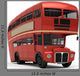 Red Double Bus Wall Decal