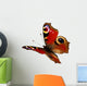 European Peacock butterfly (Inachis io) in flight Wall Decal