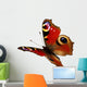 European Peacock butterfly (Inachis io) in flight Wall Decal