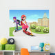 Kids Riding Scooter