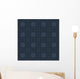 Seamless Indigo Retro Pattern Wall Decal